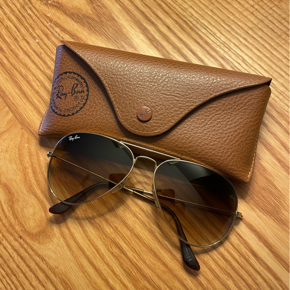 RayBan Aviator Gradient Brown Lenses RB3025